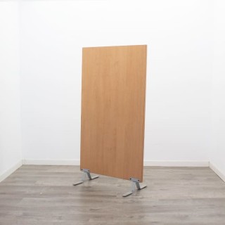 Biombo en cerezo con patas aluminizadas de 80cm 2