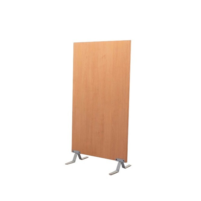 Biombo en cerezo con patas aluminizadas de 80cm