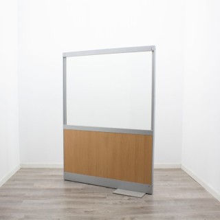 Biombo en peral y cristal de 120cm 2