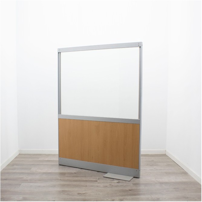 Biombo en peral y cristal de 120cm