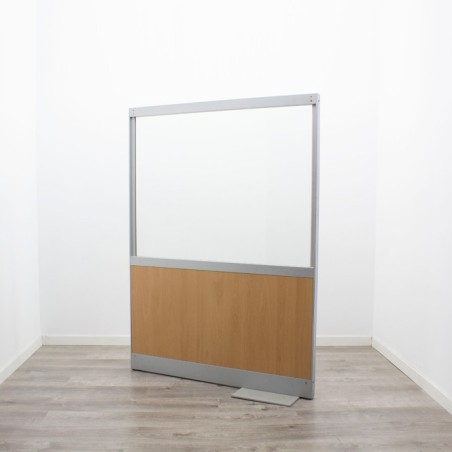 Biombo en peral y cristal de 120cm