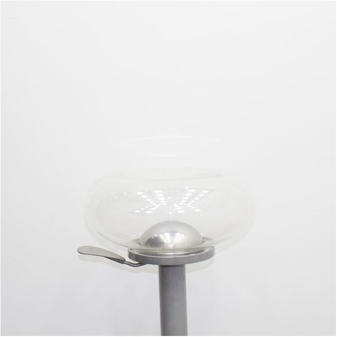 Taburete con elevación a gas en PVC traslucido