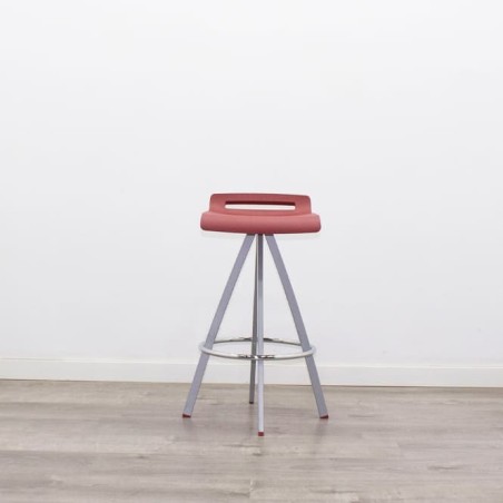Taburete con base gris (varios colores)