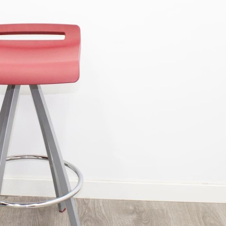 Taburete con base gris (varios colores)