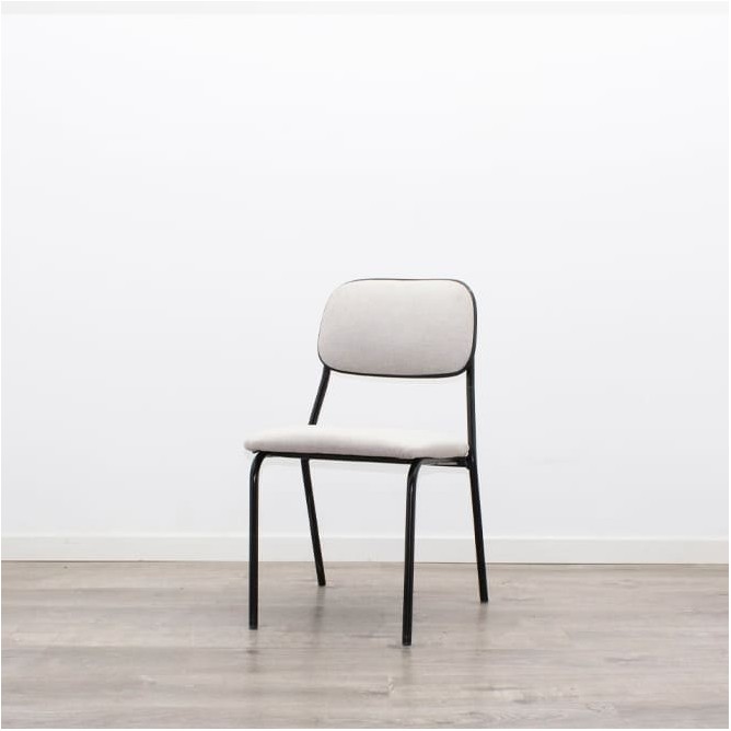 Silla colectividad granate o gris sin brazos - Mercaoficina