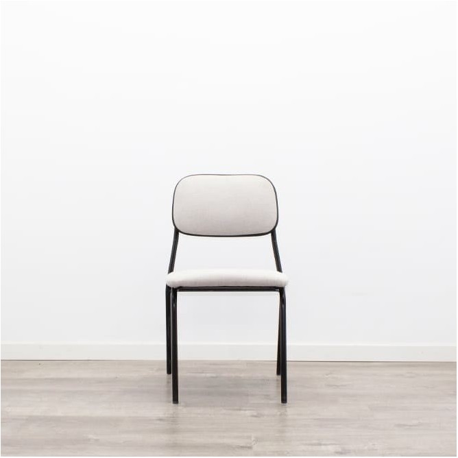Silla colectividad granate o gris sin brazos - Mercaoficina