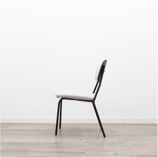 Silla colectividad granate o gris sin brazos - Mercaoficina