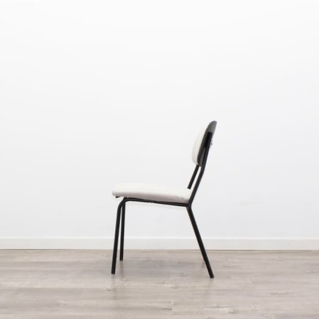 Silla colectividad granate o gris sin brazos - Mercaoficina
