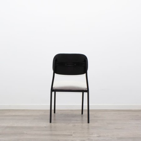 Silla colectividad granate o gris sin brazos - Mercaoficina