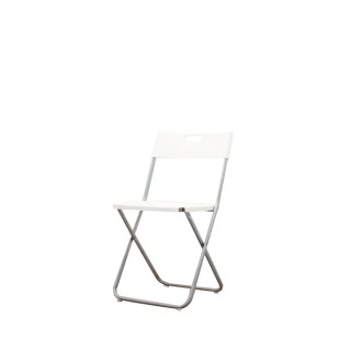 Silla colectividad plegable en PVC blanco