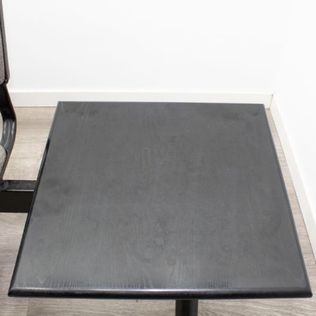 Bancada de 3 plazas en gris jaspeado con mesa de 204cm