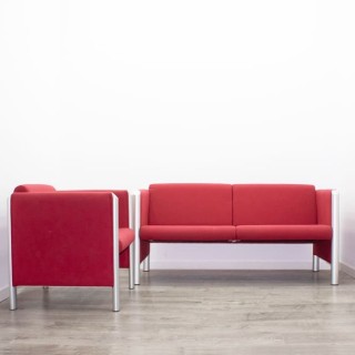 Conjunto sofá 2 plazas de 151cm  y sillón de una plaza de 68 cm 2
