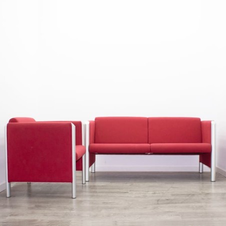 Conjunto sofá 2 plazas de 151cm  y sillón de una plaza de 68 cm