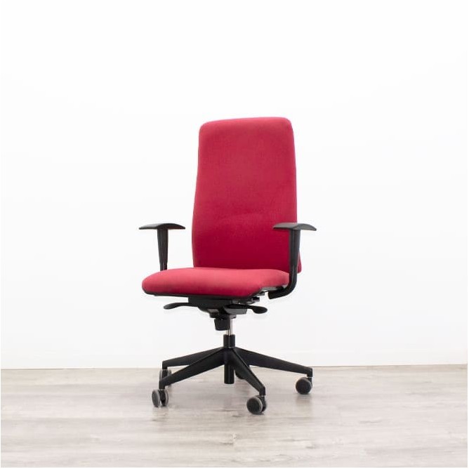 Silla operativa roja contacto permanente
