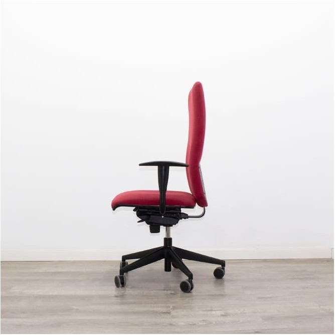 Silla operativa roja contacto permanente