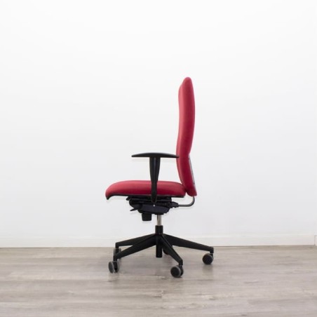 Silla operativa roja contacto permanente