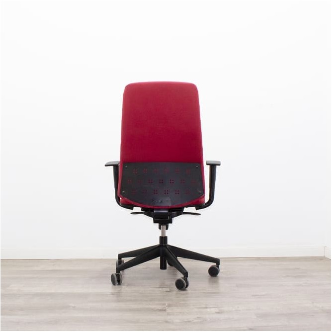 Silla operativa roja contacto permanente