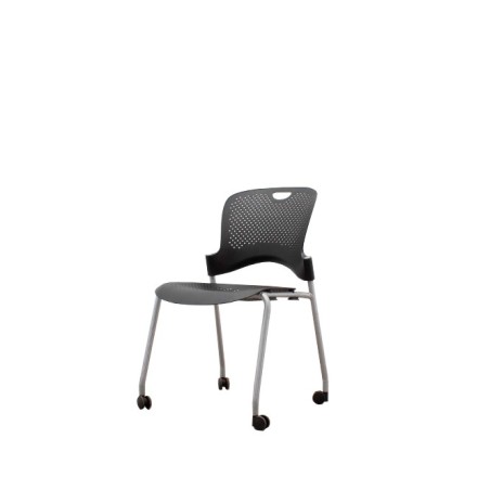 Silla colectividad en polipropileno negro con o sin brazos