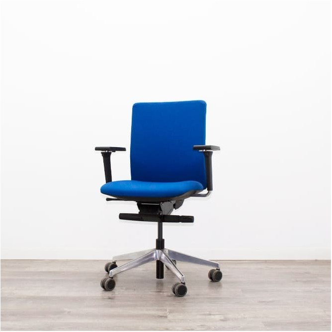 Silla operativa SPOT azul con respaldo regulable