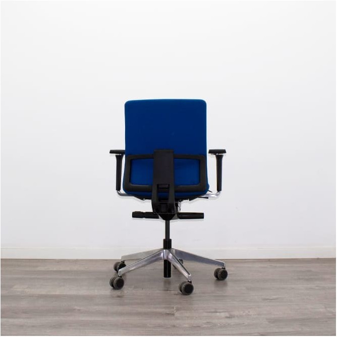 Silla operativa SPOT azul con respaldo regulable  - Mercaoficina