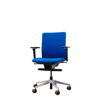 Silla operativa SPOT azul con respaldo regulable