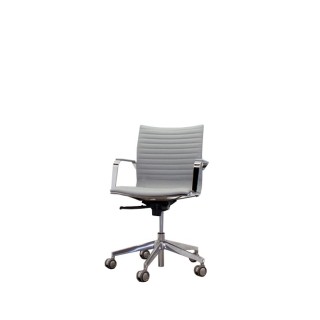 Silla operativa en napel gris con sistema basculante
