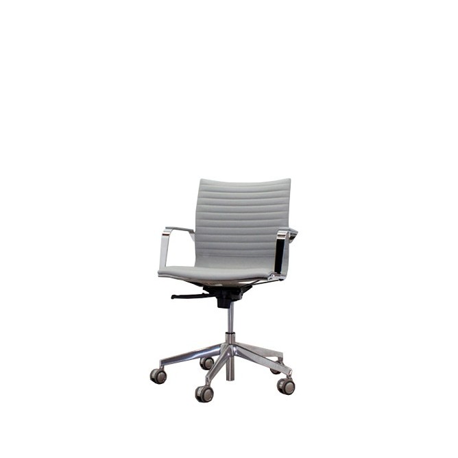 Silla operativa en napel gris con sistema basculante