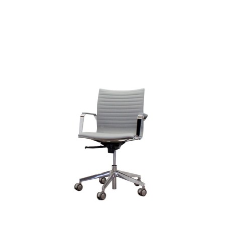Silla operativa en napel gris con sistema basculante