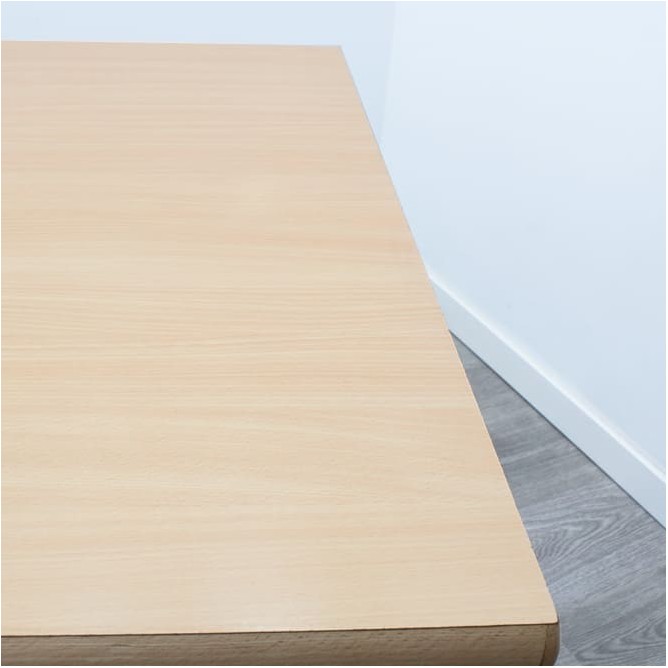 Mesa auxiliar patas cilíndricas cromadas de 120cm