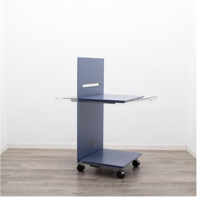 Mesa de impresora melamina azul de 63cm