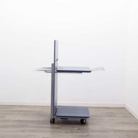 Mesa de impresora melamina azul de 63cm