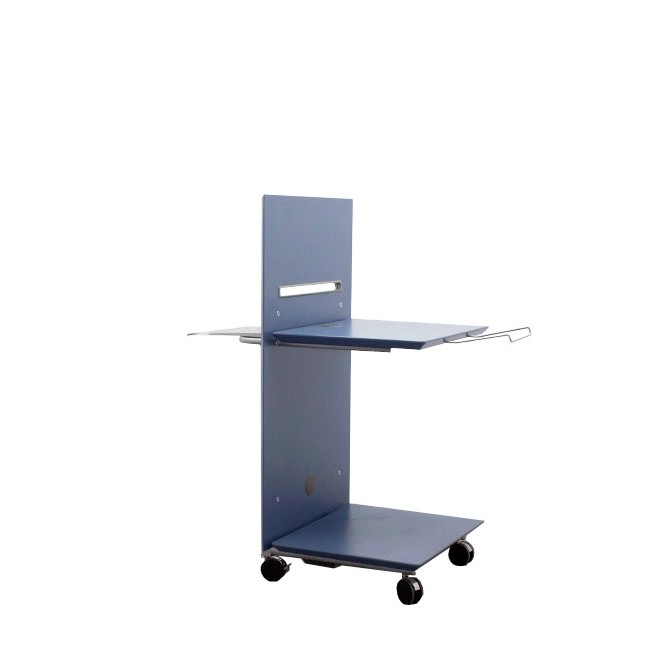 Mesa de impresora melamina azul de 63cm