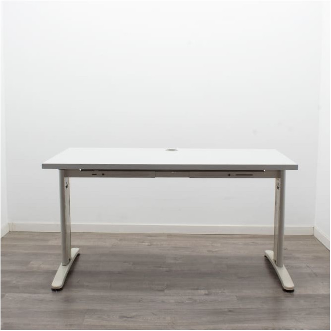 Mesa operativa estructura beige con tapa a elegir (varias medidas)