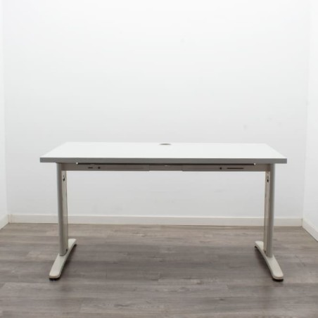 Mesa operativa estructura beige con tapa a elegir (varias medidas)