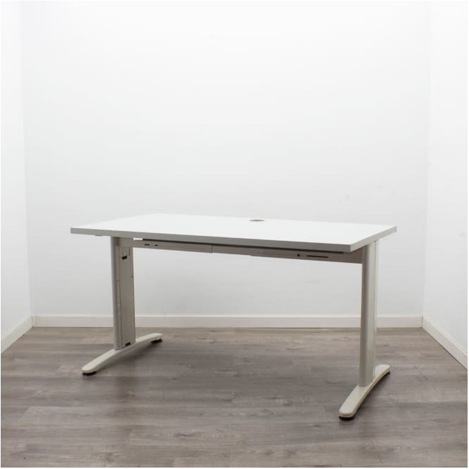 Mesa operativa estructura beige con tapa a elegir (varias medidas)