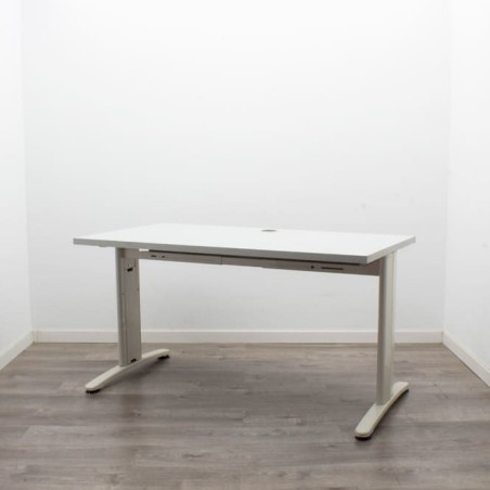 Mesa operativa estructura beige con tapa a elegir (varias medidas)