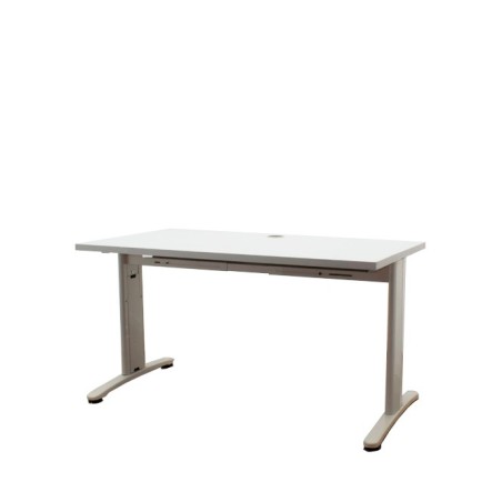 Mesa operativa estructura beige con tapa a elegir (varias medidas)