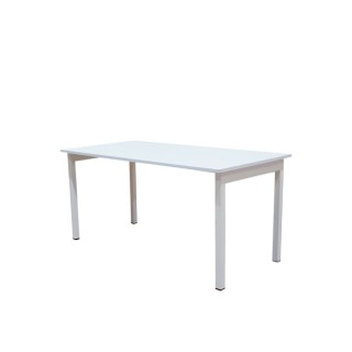 Mesa operativa blanca de 140cm