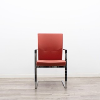 Silla confidente en napel rojo 2