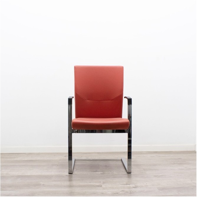 Silla confidente en napel negro- Mercaoficina
