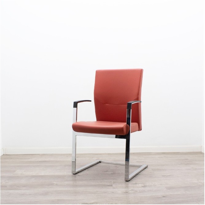 Silla confidente en napel negro- Mercaoficina