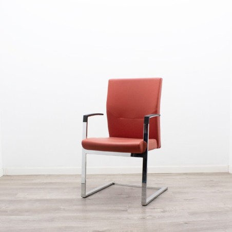 Silla confidente en napel negro- Mercaoficina
