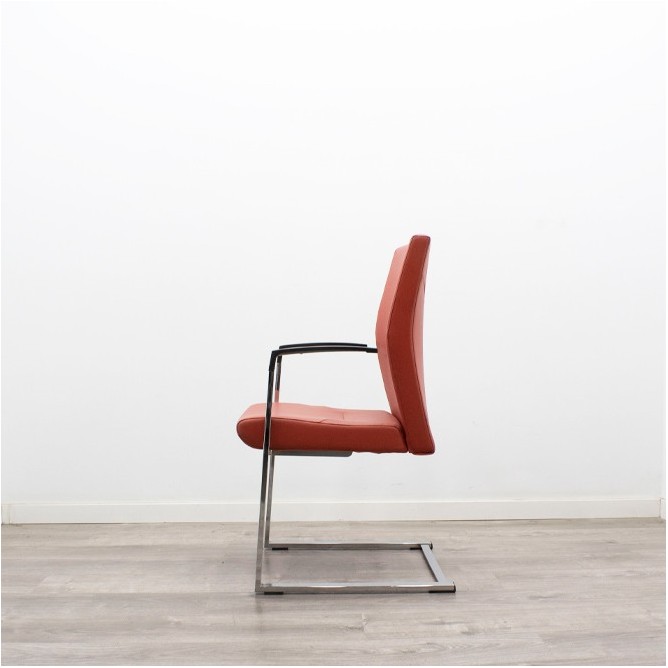 Silla confidente en napel negro- Mercaoficina