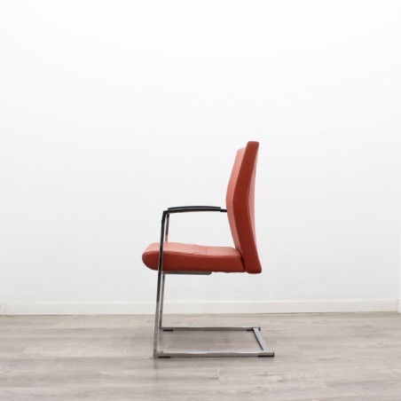 Silla confidente en napel negro- Mercaoficina