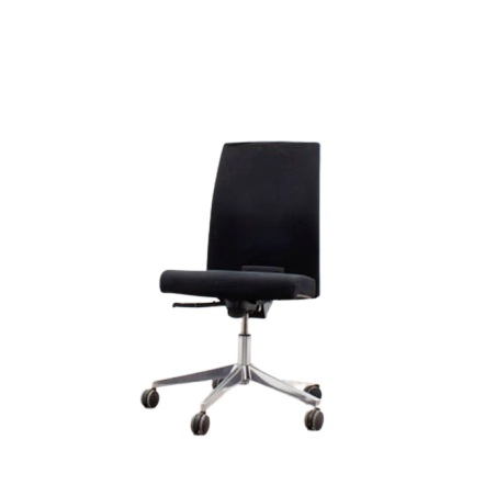 Silla operativa color a elegir sin brazos y base cromo
