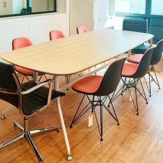 Mesa de juntas CHICAGO en melamina haya -Mercaoficina
