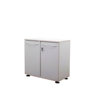Armario bajo melamina gris claro de 87cm