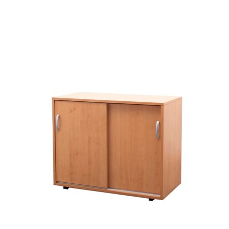 Armario bajo puertas correderas en peral de 90cm