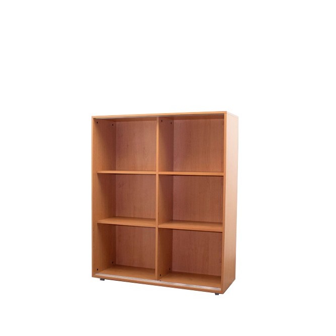 Armario librería en melamina cerezo de 120cm