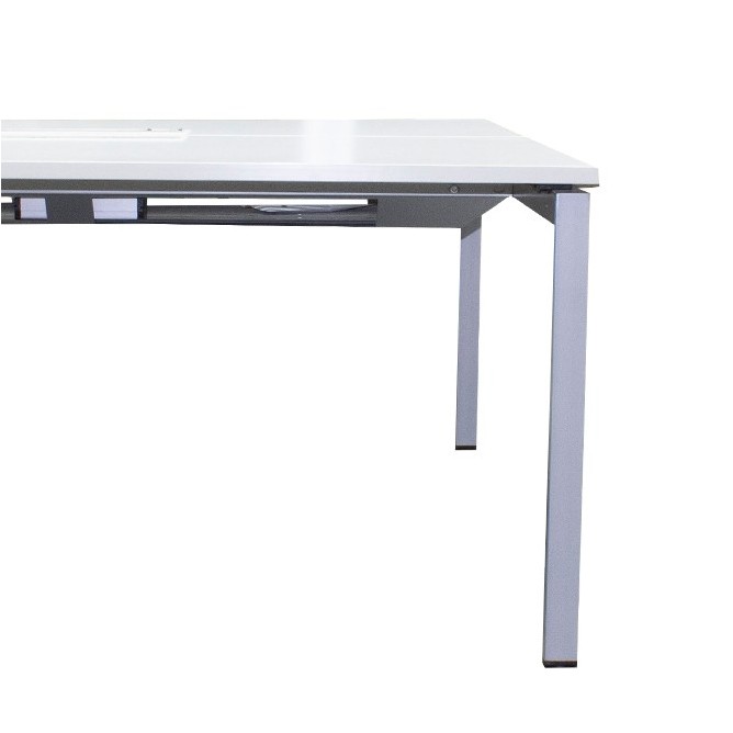 Mesa multipuestos 4 puestos en blanco de 320cm